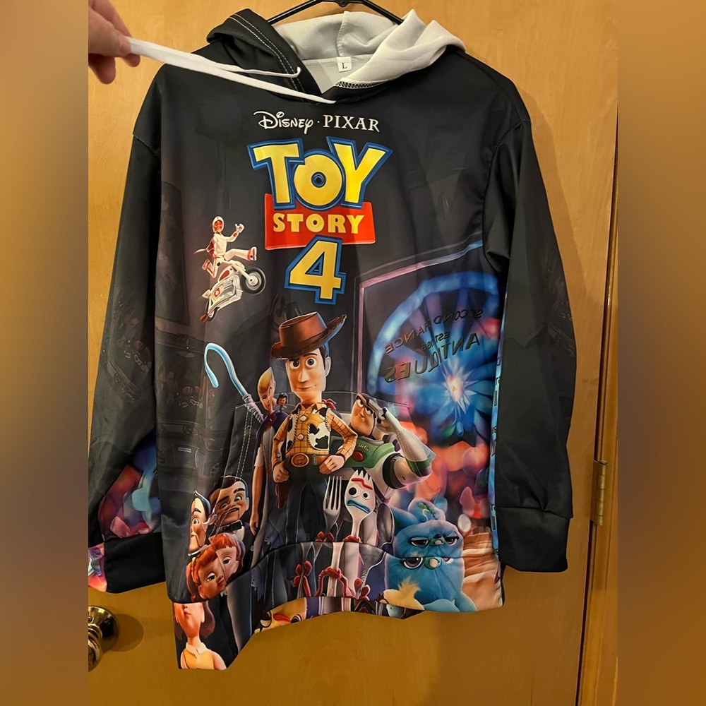 Toy Story Hoodie Size Large Boys/Girls Black